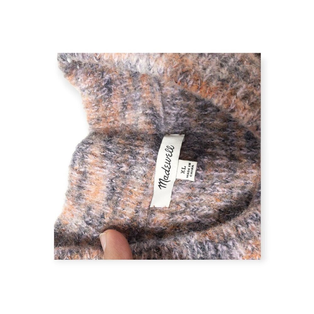 Madewell Wool Blend Sweater SZ XL Multicolor - Picture 6 of 8